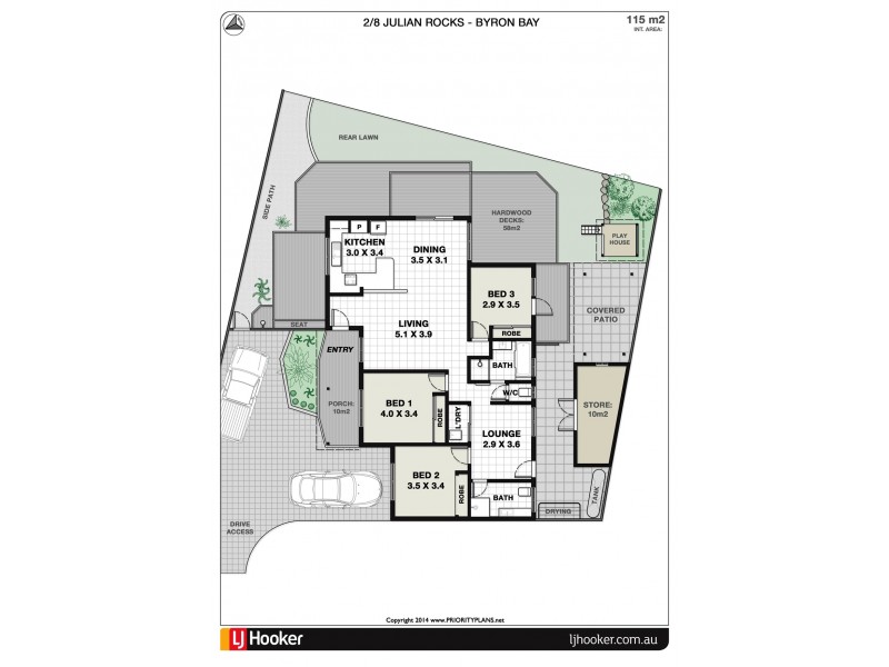2/8 Julian Rocks Drive, Byron Bay NSW 2481 Floorplan