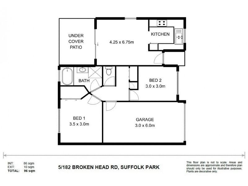 5/182 Broken Head Road, Suffolk Park NSW 2481 Floorplan