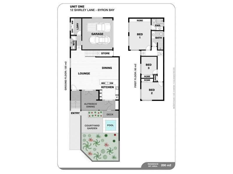 Apartment 1/12 Shirley Lane, Byron Bay NSW 2481 Floorplan