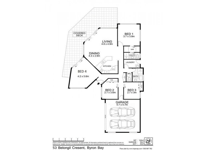 53 Belongil Crescent, Byron Bay NSW 2481 Floorplan