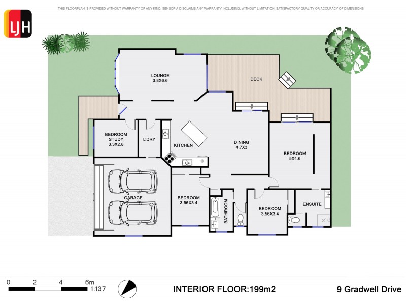 9 Gradwell Drive, Lennox Head NSW 2478 Floorplan