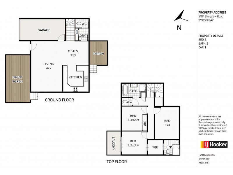 Unit 5/114 Bangalow Road, Byron Bay NSW 2481 Floorplan