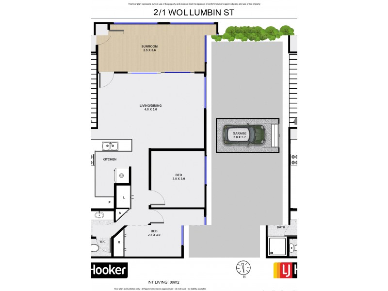 2/1 Wollumbin Street, Byron Bay NSW 2481 Floorplan