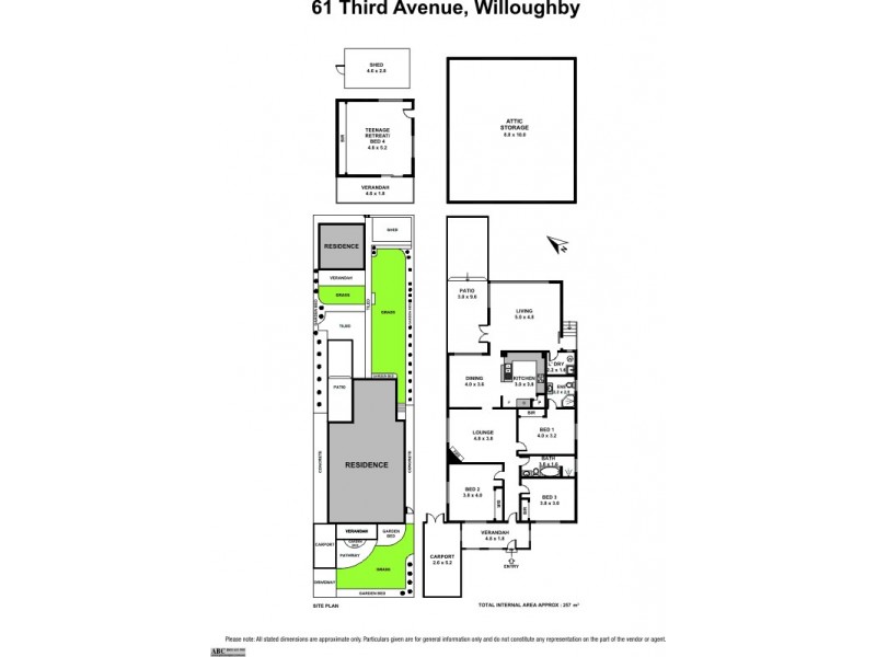61 Third Avenue, Willoughby NSW 2068 Floorplan