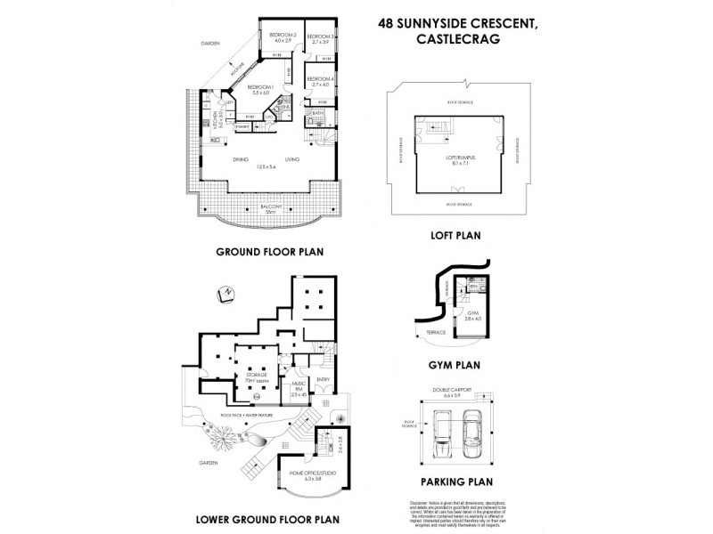 48 Sunnyside Crescent, Castlecrag NSW 2068 Floorplan