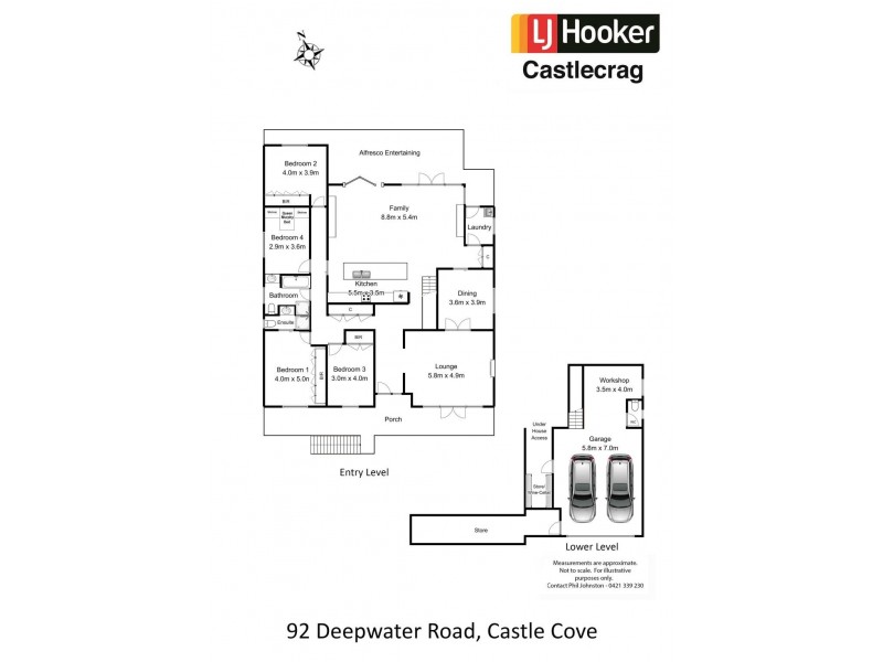 92 Deepwater Road, Castle Cove NSW 2069 Floorplan