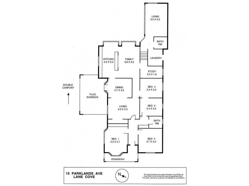 15 Parklands Avenue, Lane Cove NSW 2066 Floorplan