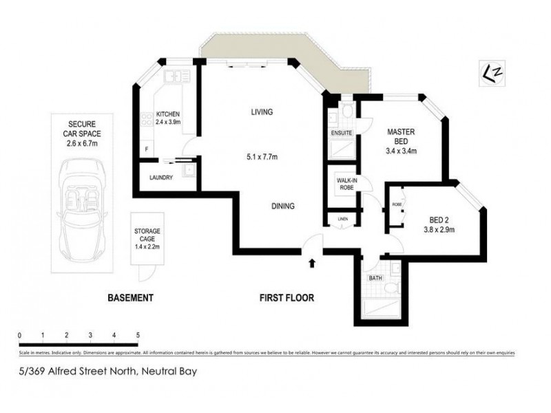 Level 1/369 Alfred Street North, Neutral Bay NSW 2089 Floorplan