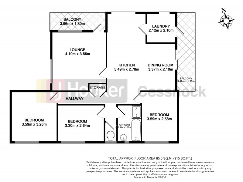 54 Alkira Ave, Cessnock NSW 2325 Floorplan