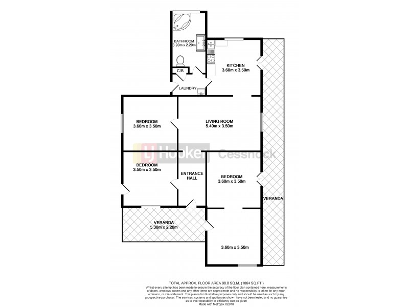13 Portland Street, Millfield NSW 2325 Floorplan