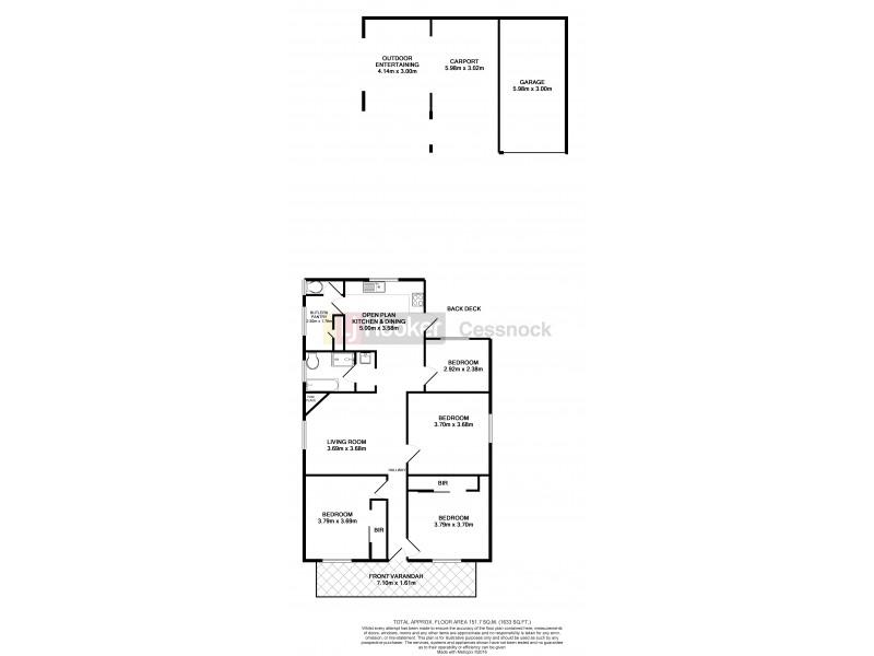 19 Barrett Avenue, Cessnock NSW 2325 Floorplan