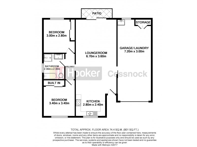 3/11 Maclean Street, Cessnock NSW 2325 Floorplan