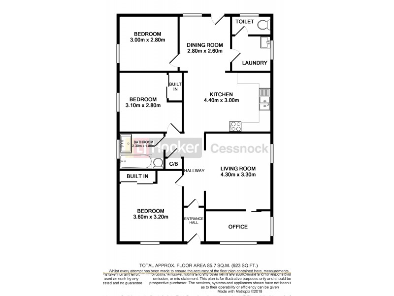 80 Desmond Street, Cessnock NSW 2325 Floorplan