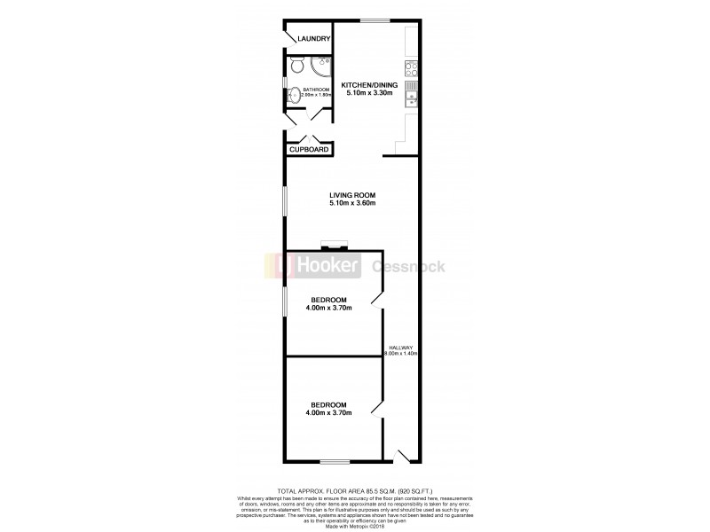 156 Wollombi Road, Cessnock NSW 2325 Floorplan