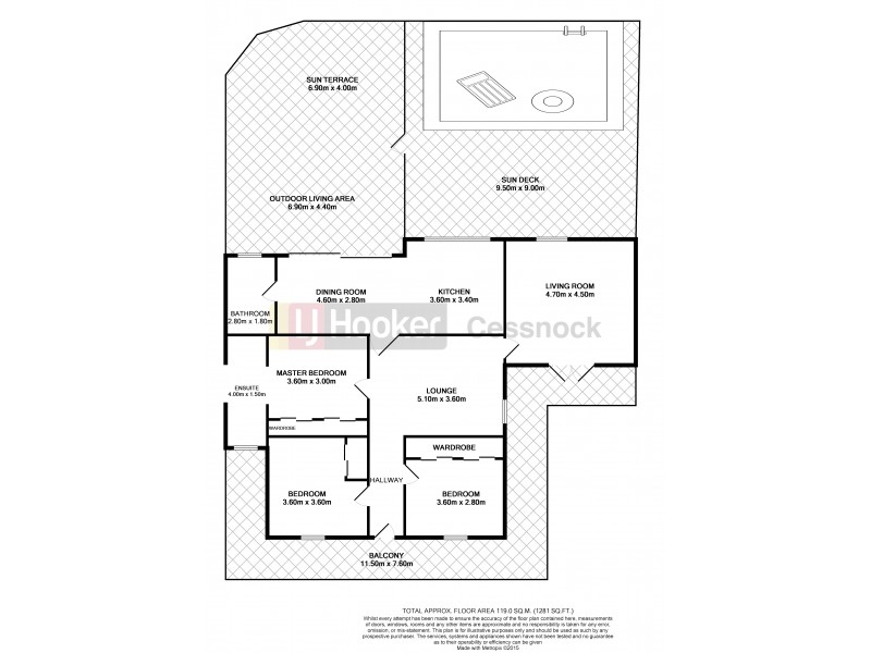 17 Mayfield St, Cessnock NSW 2325 Floorplan