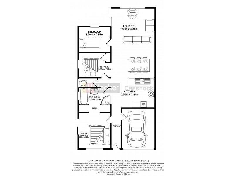 1 & 2 / 32 Edith Street, Cessnock NSW 2325 Floorplan