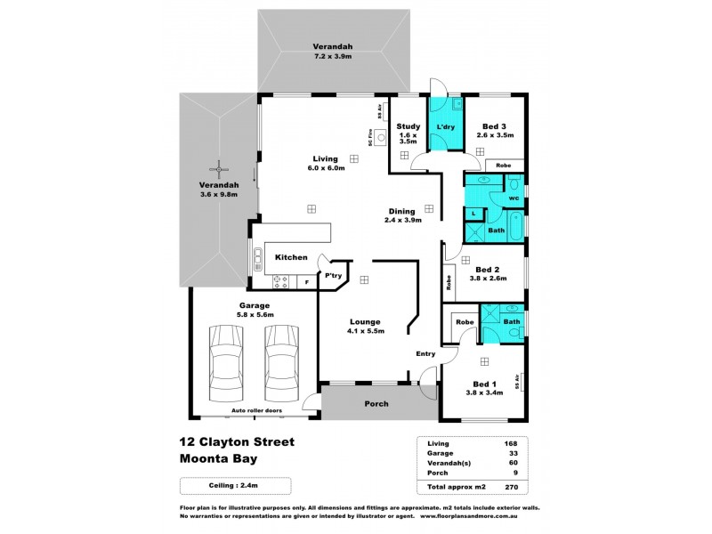 12 Clayton Street, Moonta Bay SA 5558