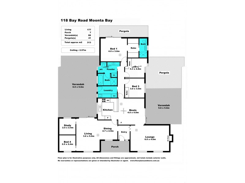 118 Bay Road, Moonta Bay SA 5558 Floorplan