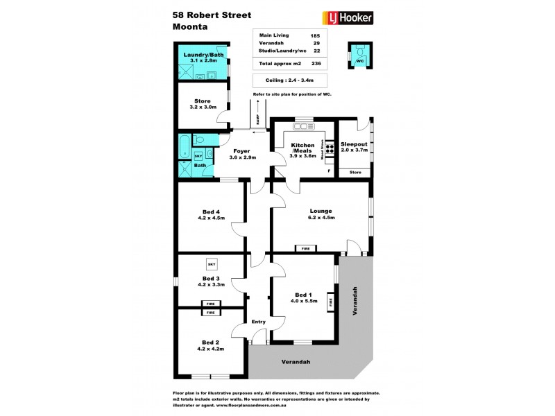 58 Robert Street, Moonta SA 5558 Floorplan