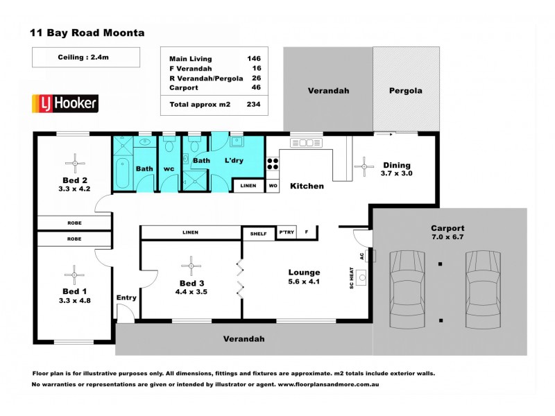 11 Bay Road, Moonta Bay SA 5558 Floorplan