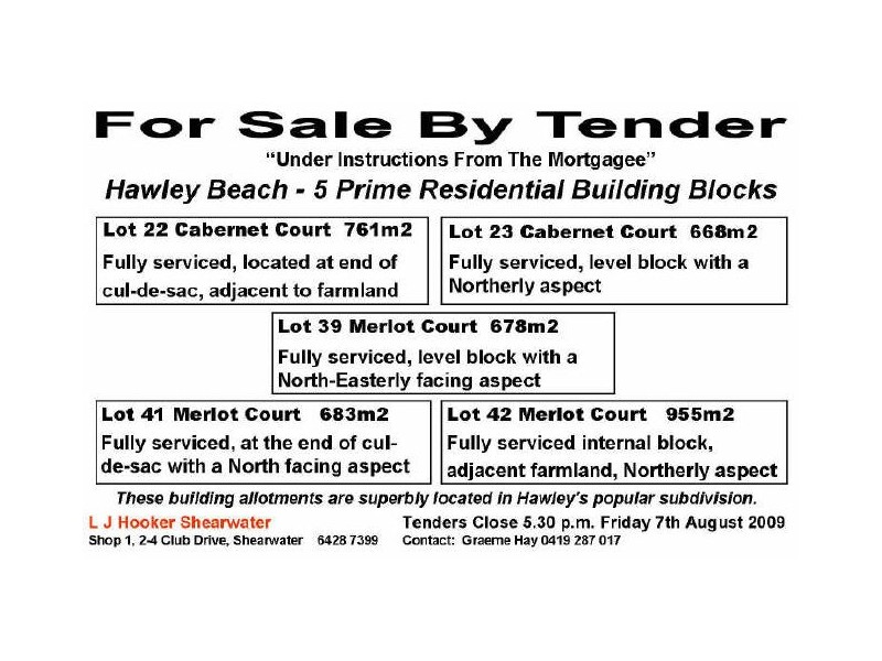 Lot 42 Merlot Court, Hawley Beach TAS 7307