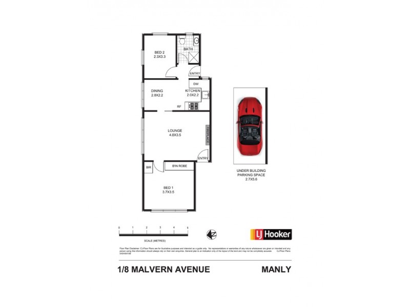 1/8 Malvern Avenue, Manly NSW 2095 Floorplan