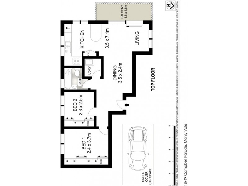 18/45-49 Campbell Parade, Manly Vale NSW 2093 Floorplan