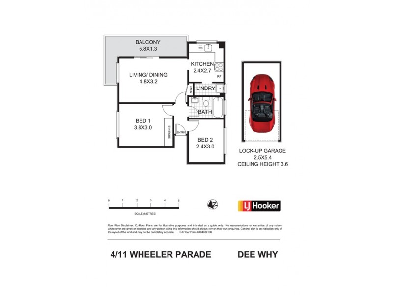 4/11 Wheeler Parade, Dee Why NSW 2099 Floorplan