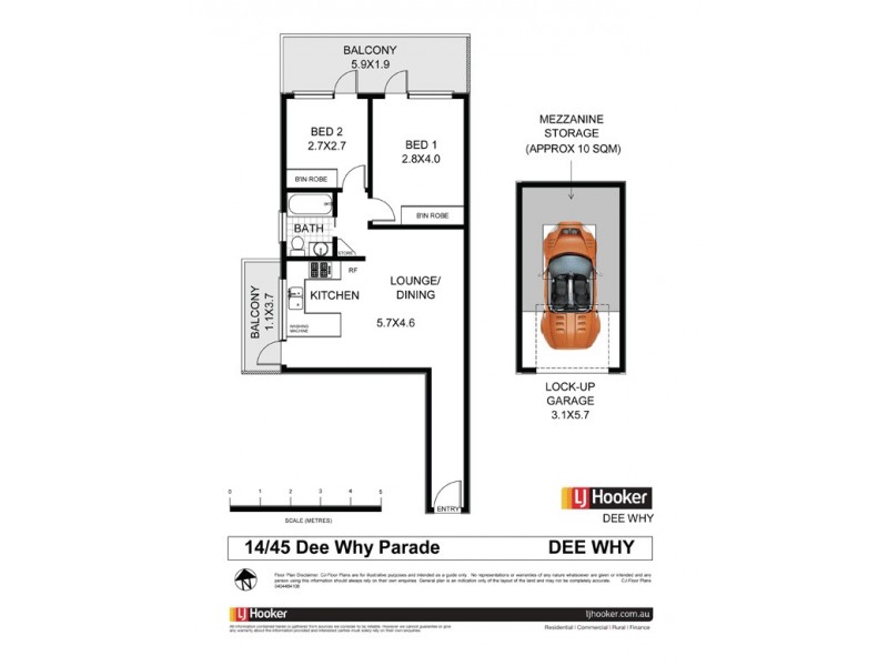 14/45 Dee Why Parade, Dee Why NSW 2099 Floorplan