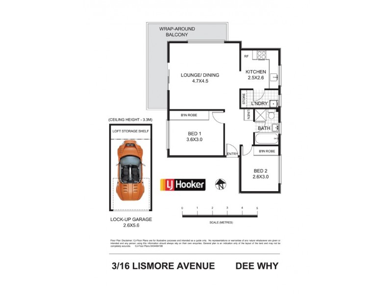 3/16 Lismore Avenue, Dee Why NSW 2099 Floorplan