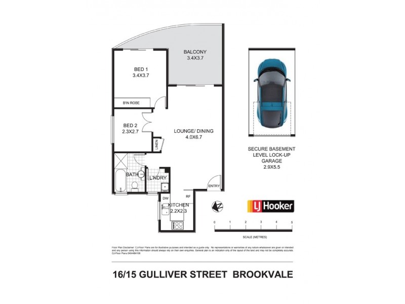 16/15 Gulliver Street, Brookvale NSW 2100 Floorplan