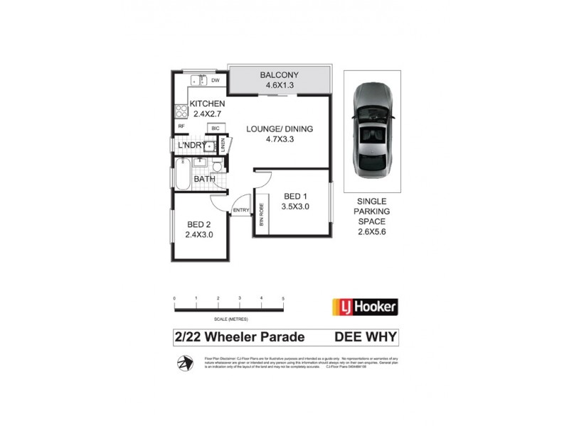 2/22 Wheeler Parade, Dee Why NSW 2099 Floorplan