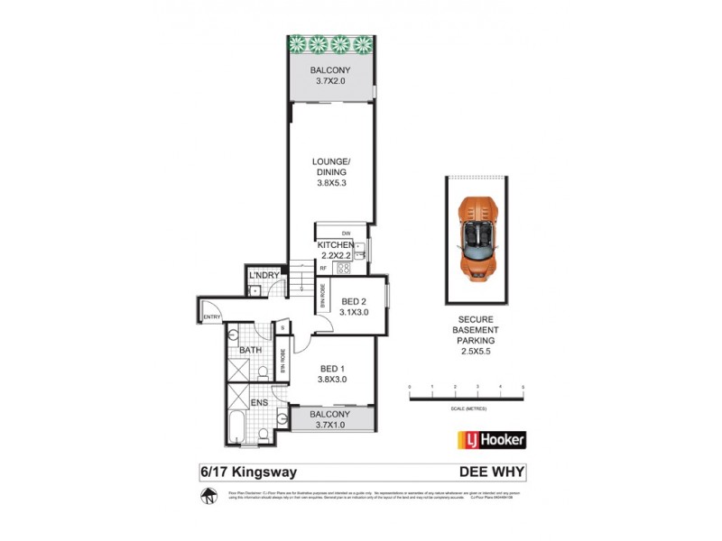 6/17 The Kingsway, Dee Why NSW 2099 Floorplan