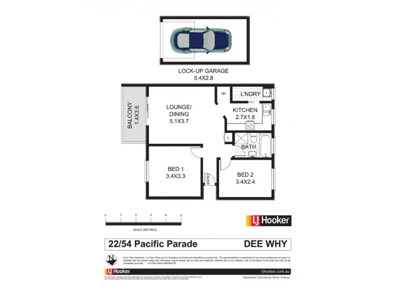 22/54 Pacific Parade, Dee Why NSW 2099 Floorplan