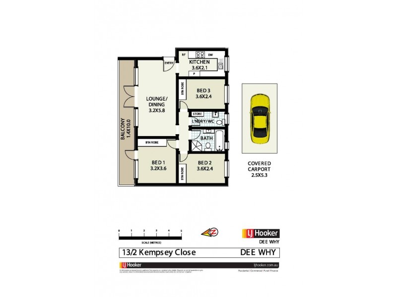 13/2-3 Kempsey Close, Dee Why NSW 2099 Floorplan