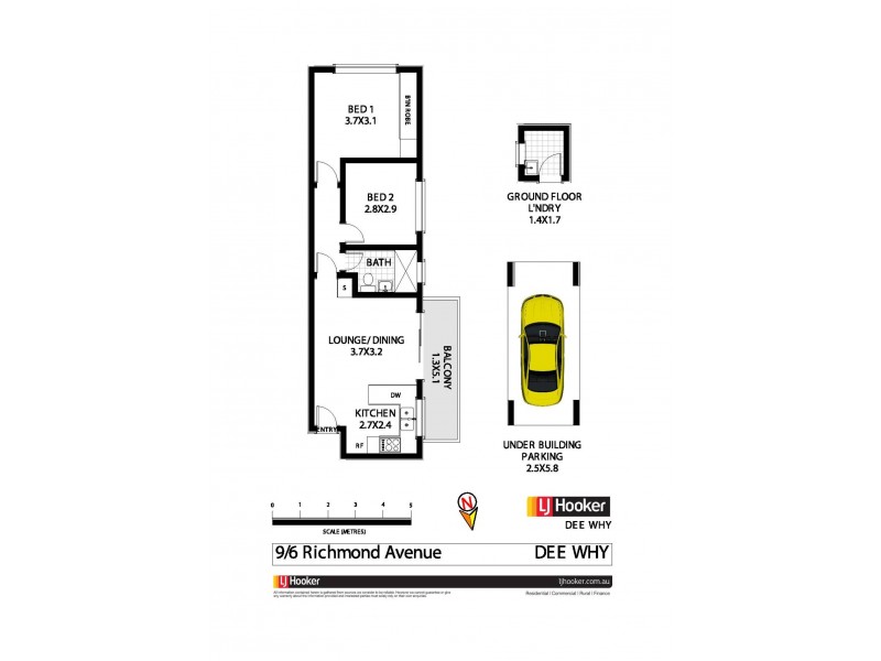 9/6 Richmond Avenue, Dee Why NSW 2099 Floorplan