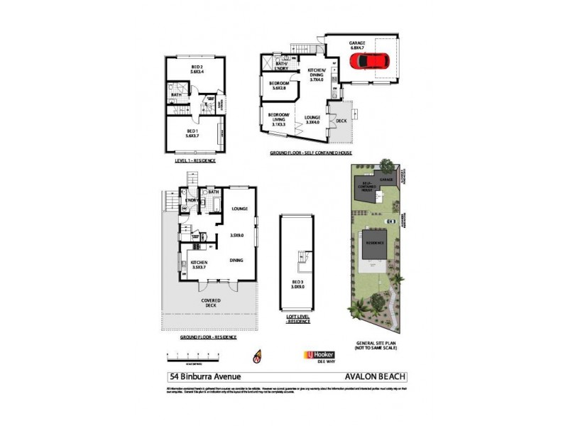 54 Binburra Avenue, Avalon Beach NSW 2107 Floorplan