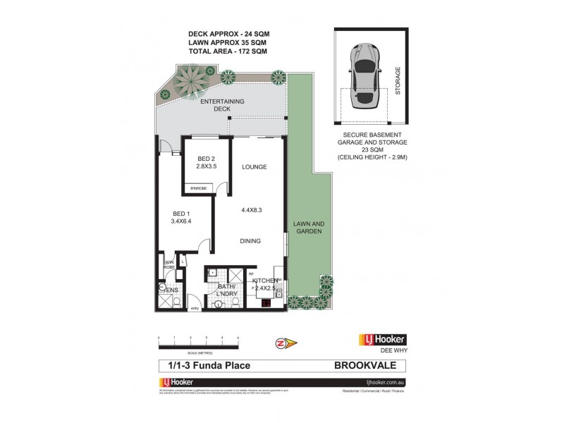 1/1-3 Funda Place, Brookvale NSW 2100 Floorplan