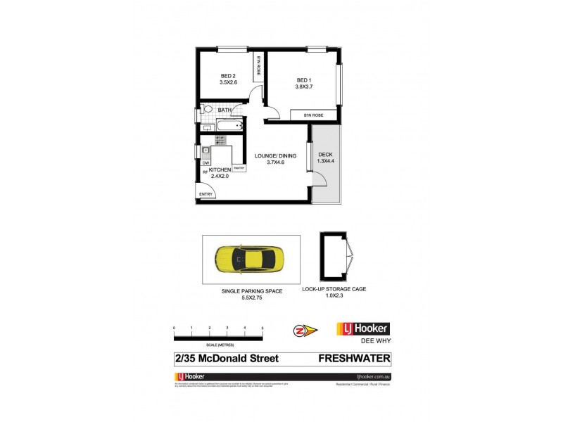 2/35 McDonald Street, Freshwater NSW 2096 Floorplan