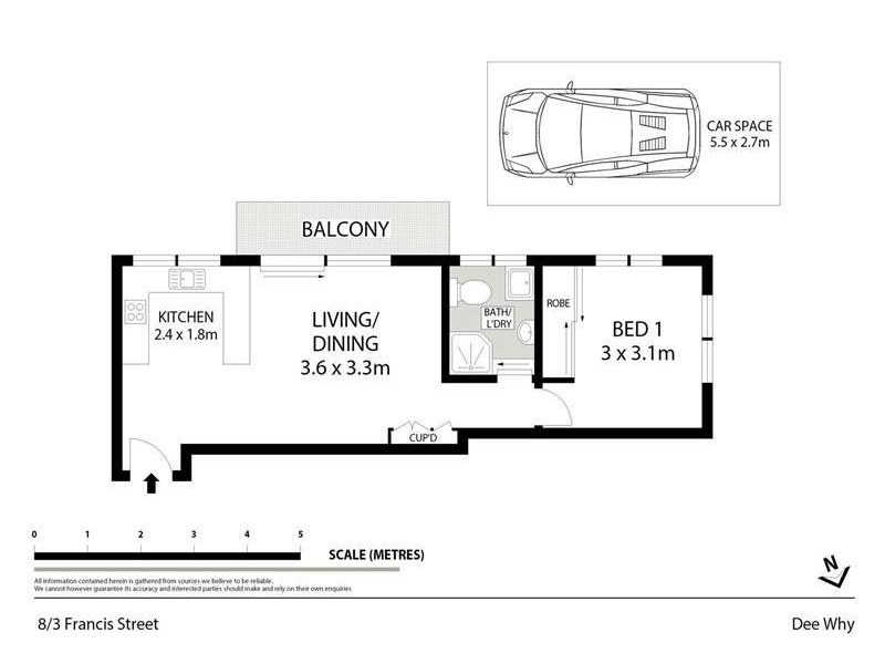 8/3 Francis Street, Dee Why NSW 2099 Floorplan
