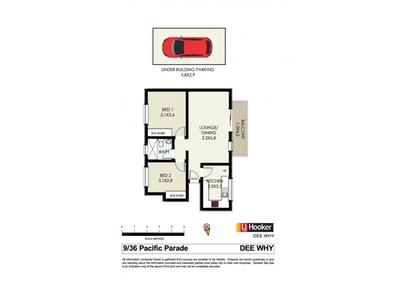 9/36 Pacific Parade, Dee Why NSW 2099 Floorplan