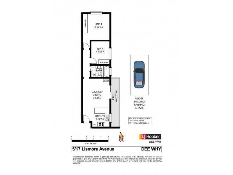 5/17 Lismore Avenue, Dee Why NSW 2099 Floorplan