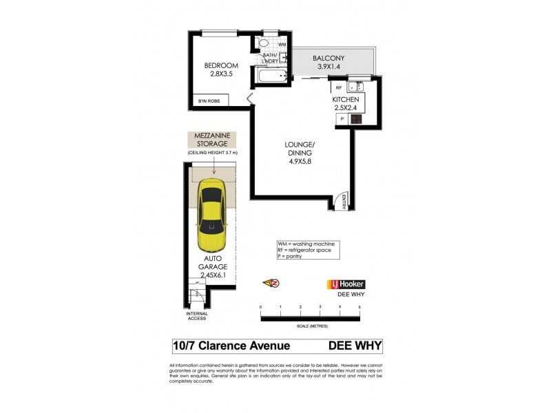 10/7 Clarence Avenue, Dee Why NSW 2099 Floorplan