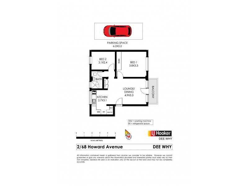 2/68 Howard Avenue, Dee Why NSW 2099 Floorplan
