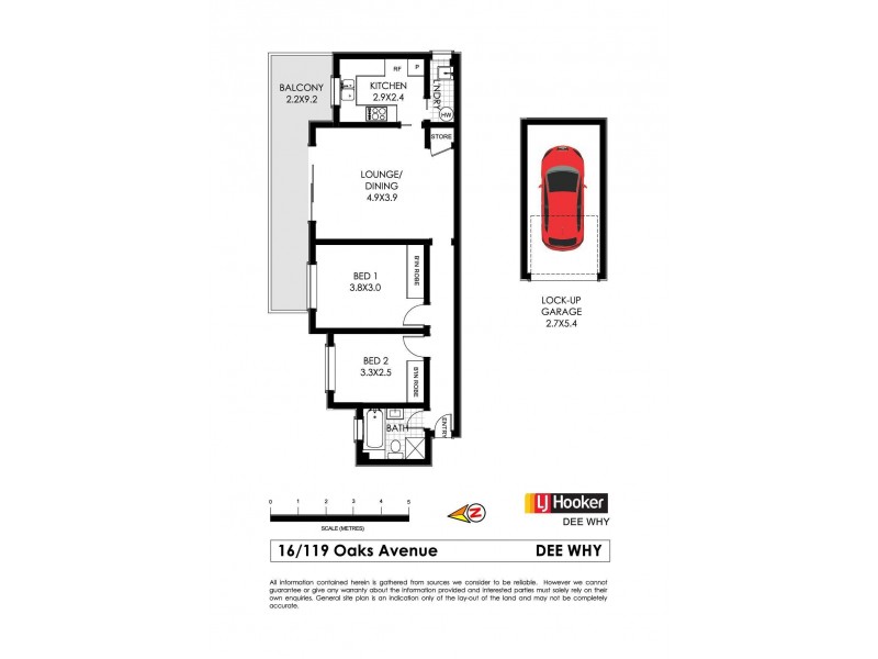 16/119 Oaks Avenue, Dee Why NSW 2099 Floorplan