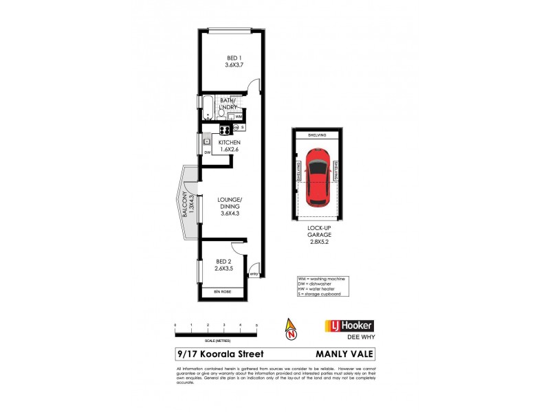 9/17 Koorala Street, Manly Vale NSW 2093 Floorplan
