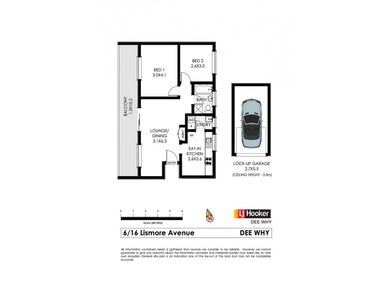 6/16 Lismore Avenue, Dee Why NSW 2099 Floorplan