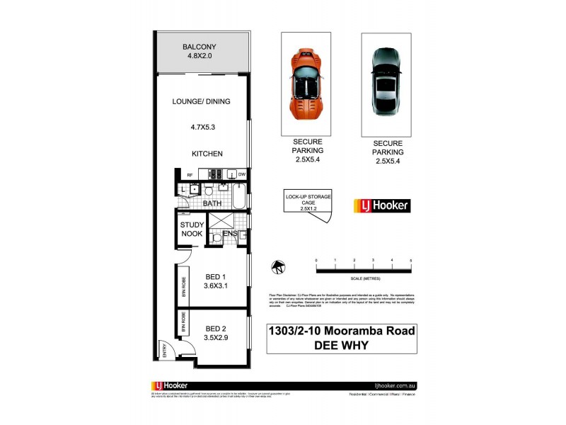 1303/2-10 Mooramba Road, Dee Why NSW 2099 Floorplan