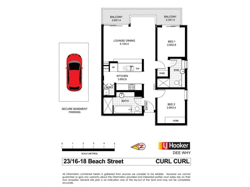 23/16-18 Beach Street, Curl Curl NSW 2096 Floorplan