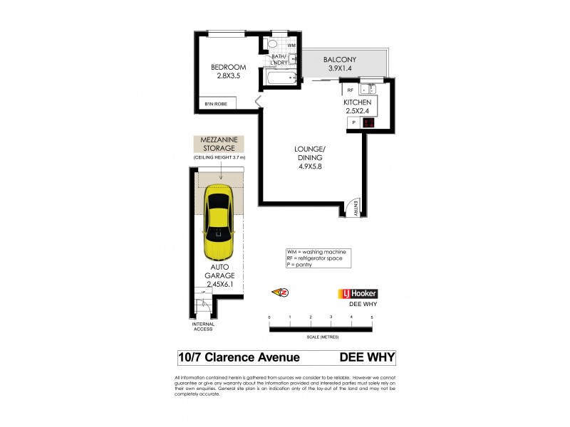 10/7 Clarence Avenue, Dee Why NSW 2099 Floorplan